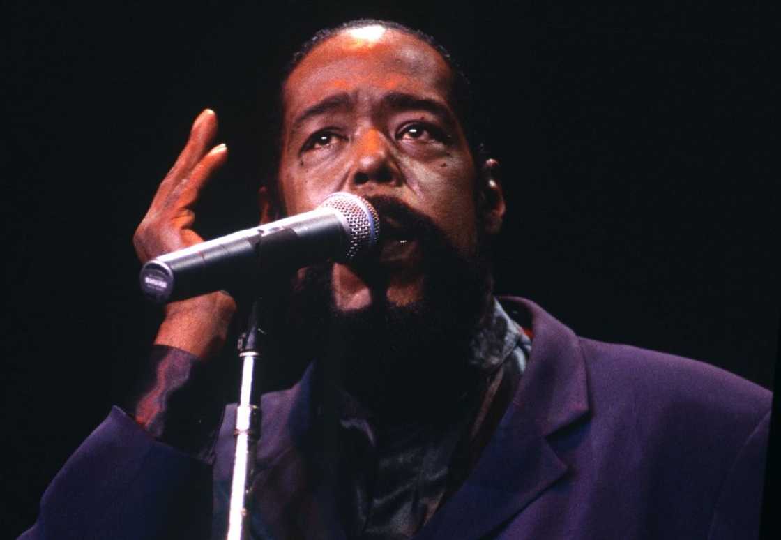 Barry White at Shoreline Amphitheatre in Mountain View, California.