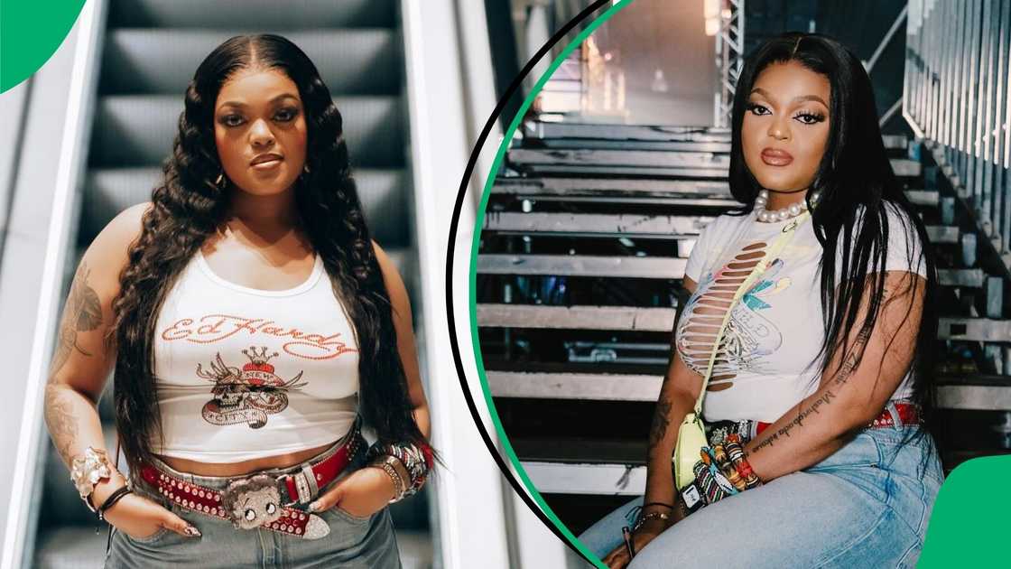 DBN Gogo showed off her new tattoo DBN Gogo showed off her new tattoo
