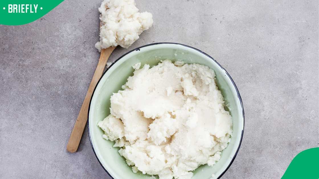 A bowl of pap. A bowl of pap.