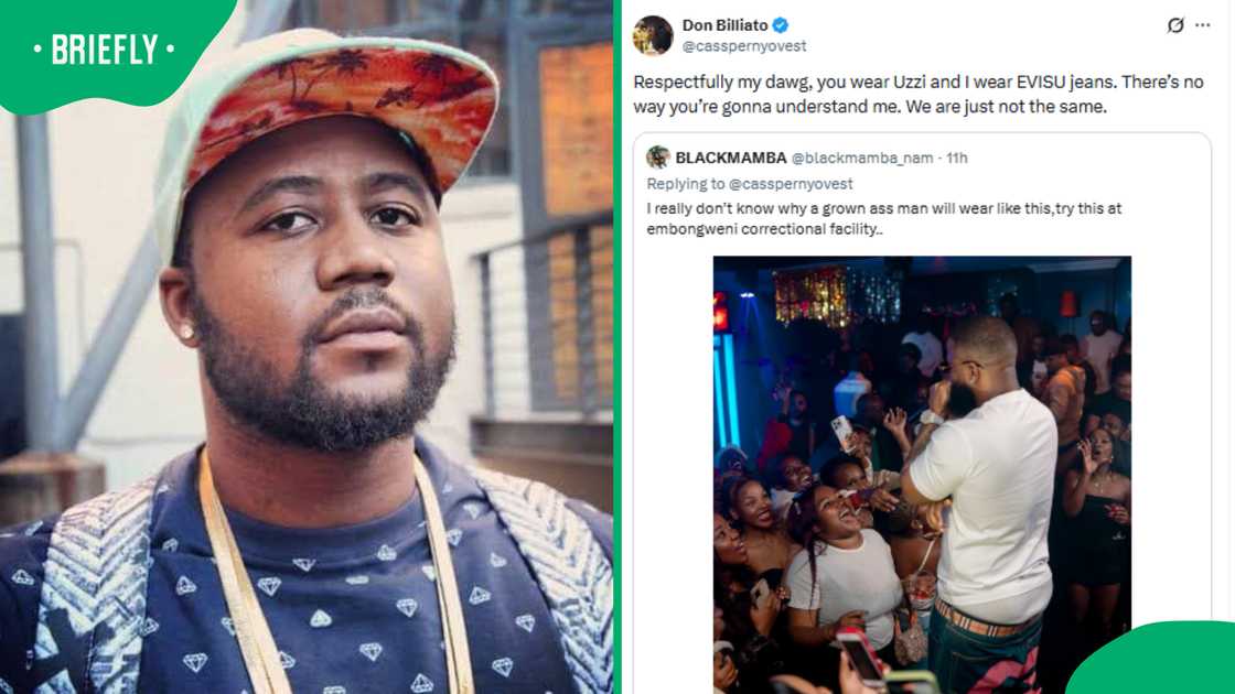 Cassper Nyovest defended his fashion on X (Twitter)