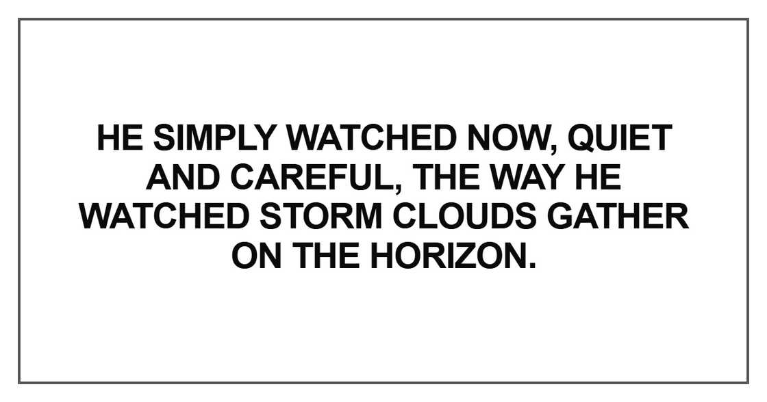 He simply watched now He simply watched now