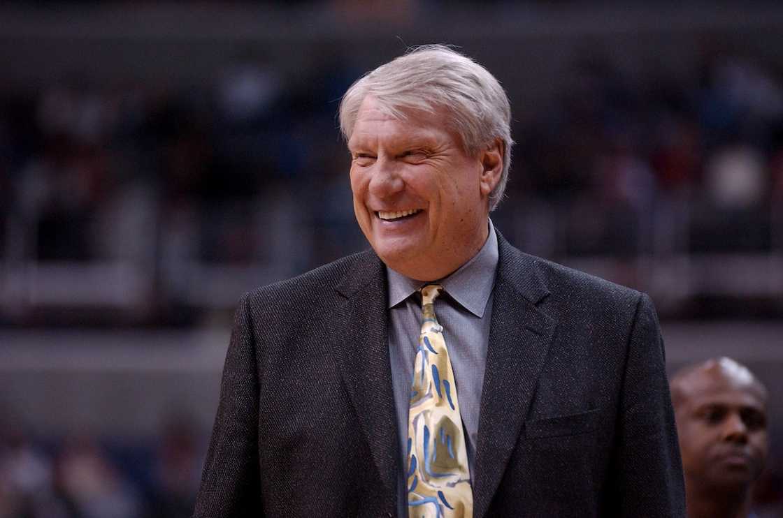 Don Nelson watches the game against the Washington Wizards at the MCI Center in Washington, DC Don Nelson watches the game against the Washington Wizards at the MCI Center in Washington, DC