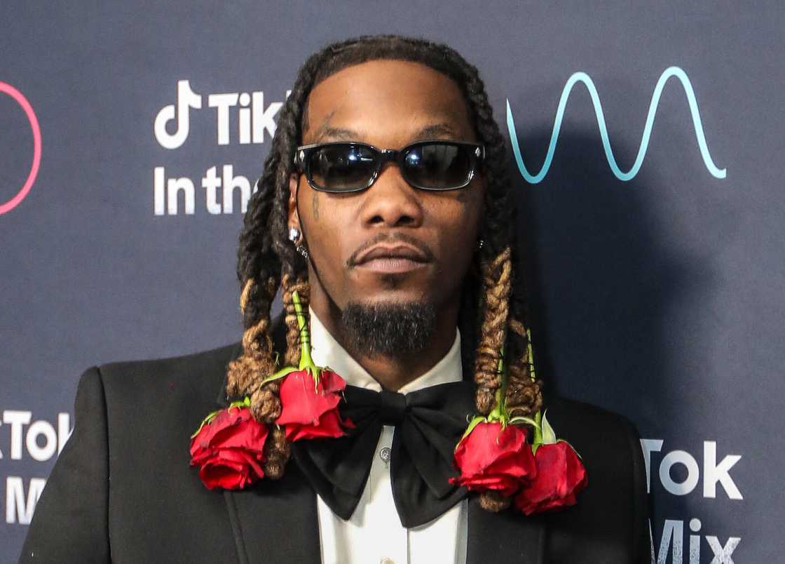 Offset poses for a picture backstage during TikTok In The Mix at Sloan Park in Mesa