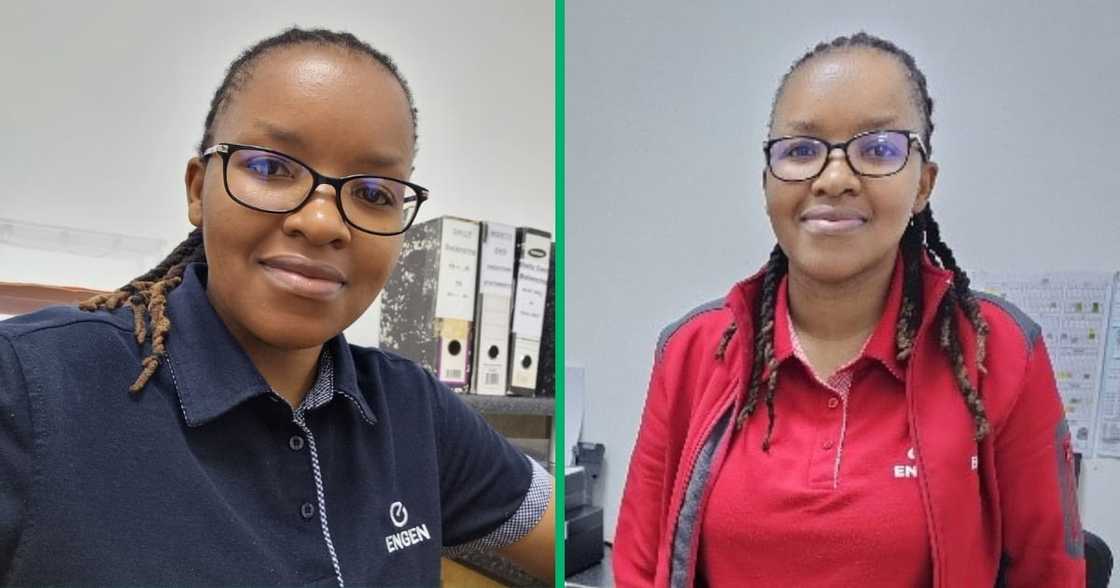 The KZN woman worked hard. After matriculating, she became a cashier at Engen. Now, she is in a management role.