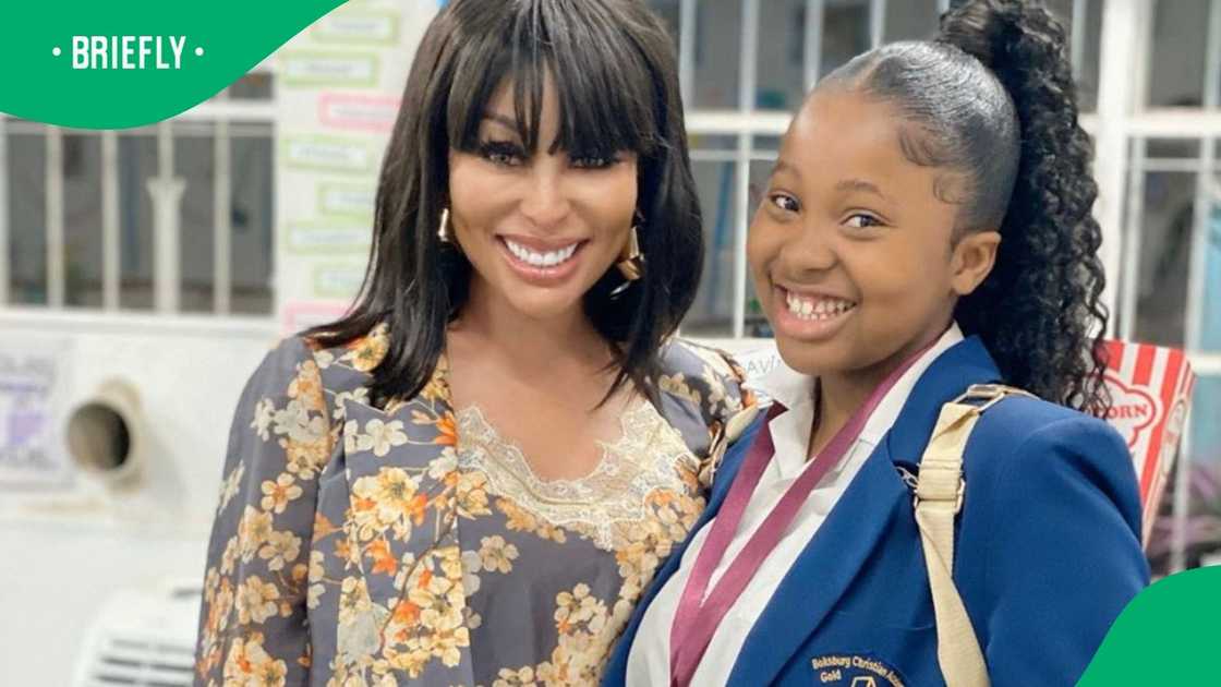 Khanyi Mbau's daughter has completed matric