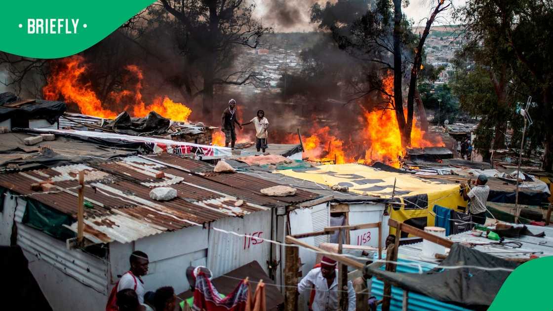 Two people were killed in a fire which gutted a shack in Soweto Two people were killed in a fire which gutted a shack in Soweto