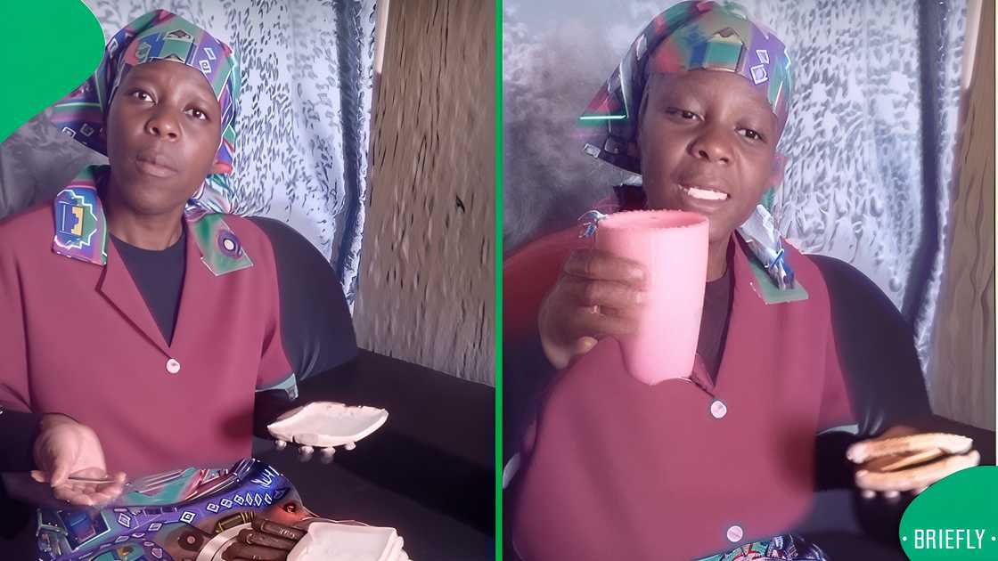 A domestic worker and her boss's hilarious skit as the owner complains about the housekeeper's massive dish.