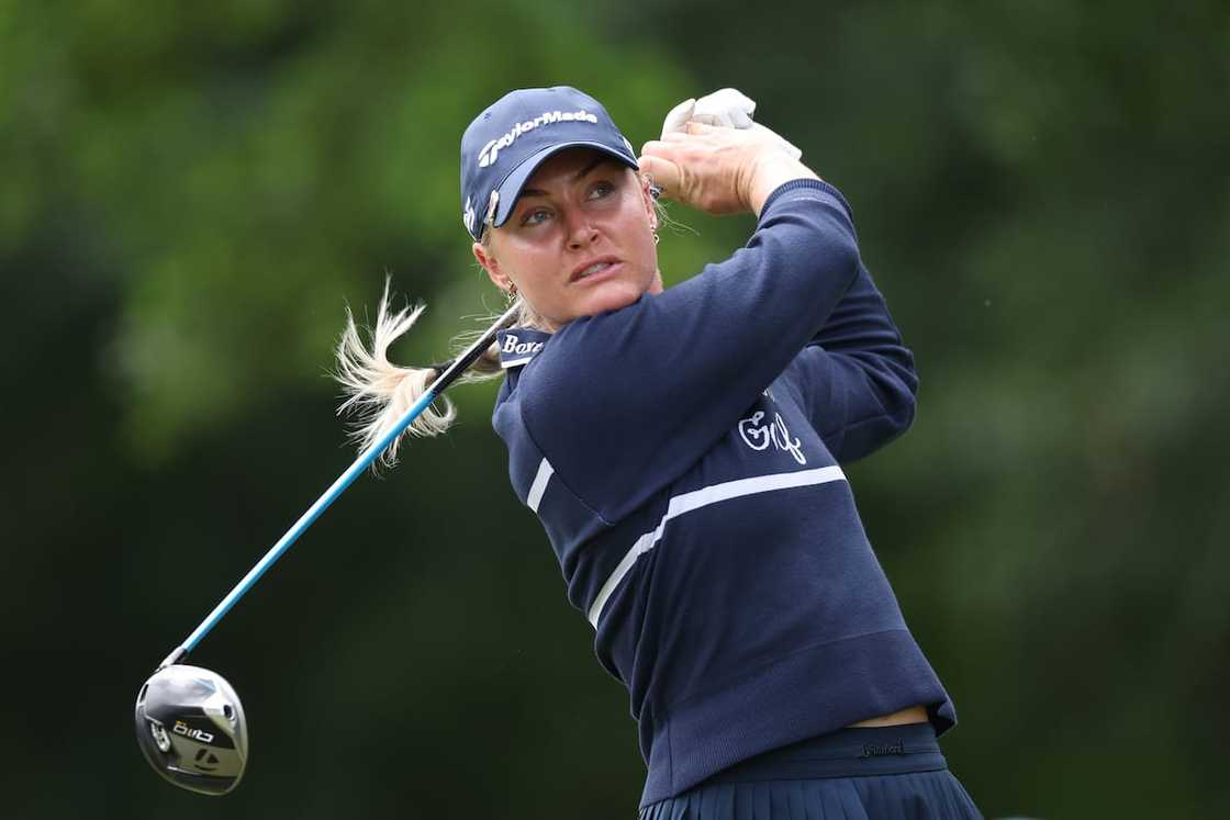 Charley Hull playing golf in Texas