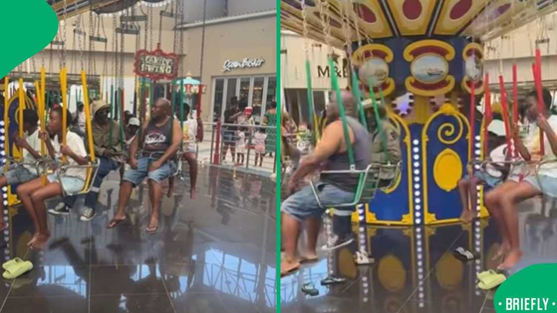 A playful moment of two malumes enjoying a carefree ride at a local fun park warmed hearts across the country