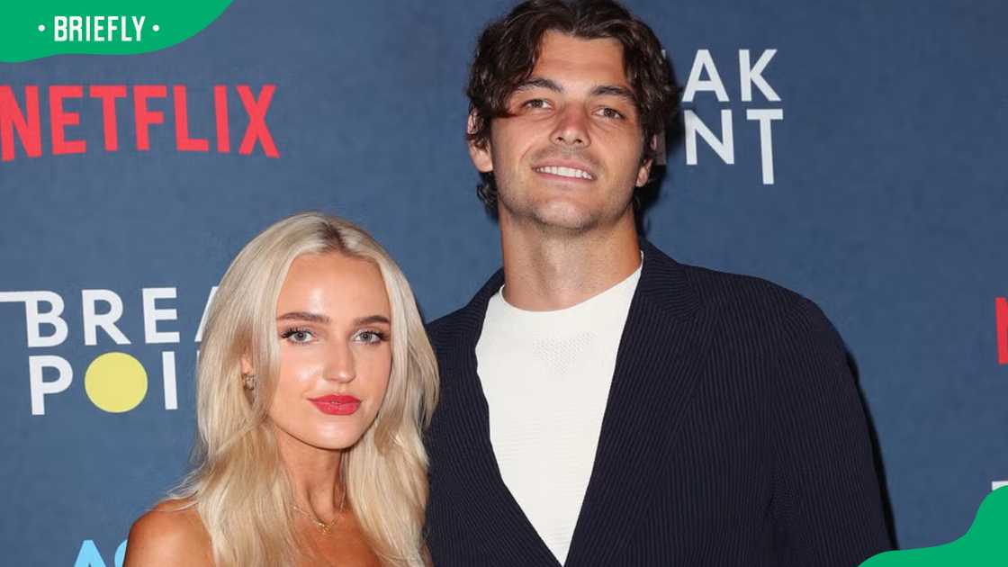 Taylor Fritz and Morgan at the Netflix Break Point event Taylor Fritz and Morgan at the Netflix Break Point event