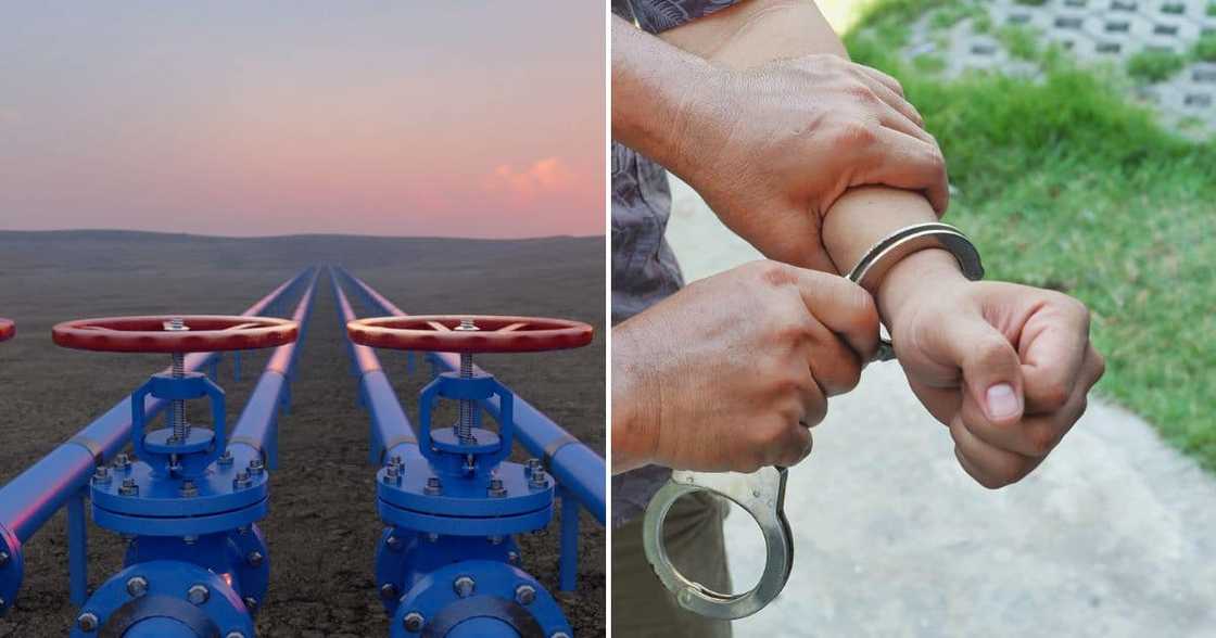 Two suspects arrested for steal fuel from the Transnet pipeline Two suspects arrested for steal fuel from the Transnet pipeline