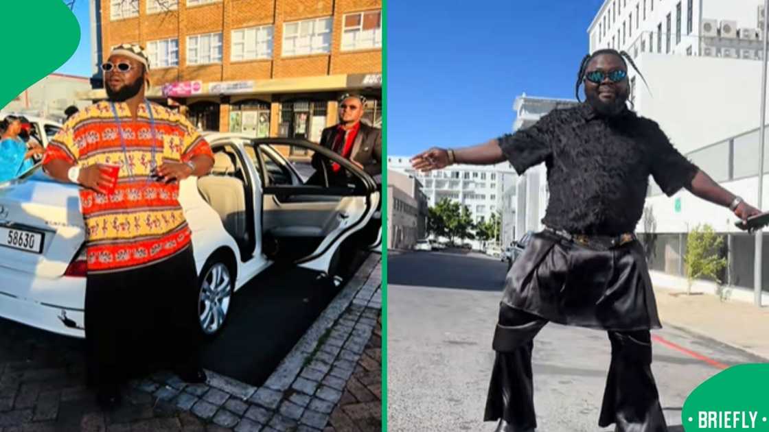 A trendy e-hailing driver in Cape Town cruising through the city