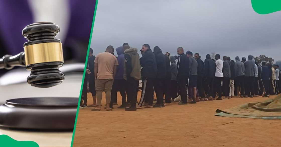 The case against 95 foreign nationals arrested at an alleged military camp has been postponed to allow the court time to find an Arab interpreter. The case against 95 foreign nationals arrested at an alleged military camp has been postponed to allow the court time to find an Arab interpreter.