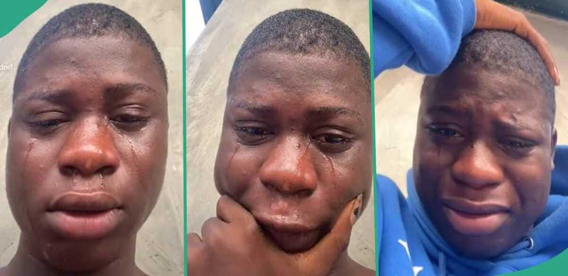 A Man cried following A heartbreak. A Man cried following A heartbreak.