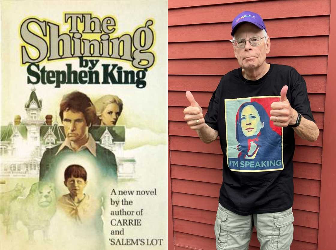 The Shining cover and Stephen King The Shining cover and Stephen King