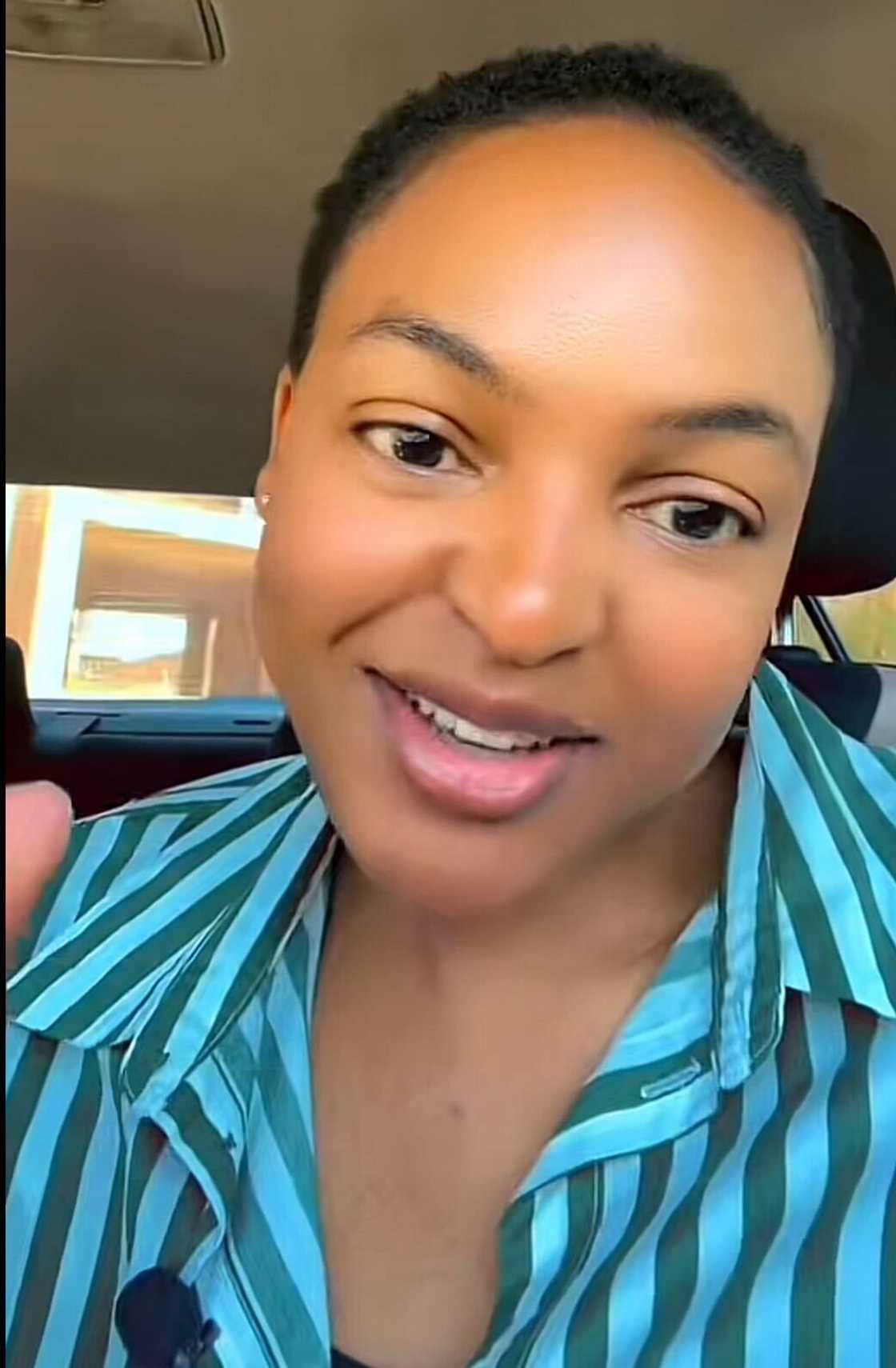 A woman showed off the house she built and moved into, even though it was empty. A woman showed off the house she built and moved into, even though it was empty.