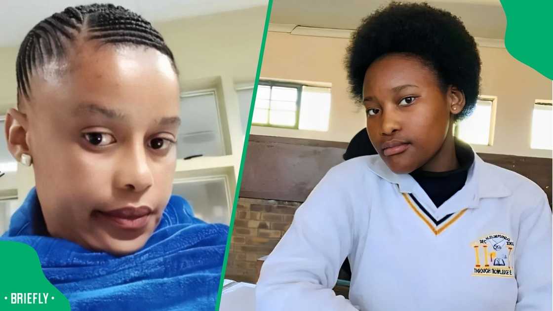A woman shared a girl's matric results. A woman shared a girl's matric results.