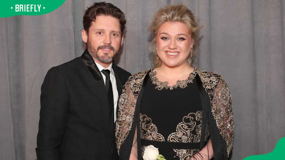 Brandon Blackstock and Kelly Clarkson in New York City