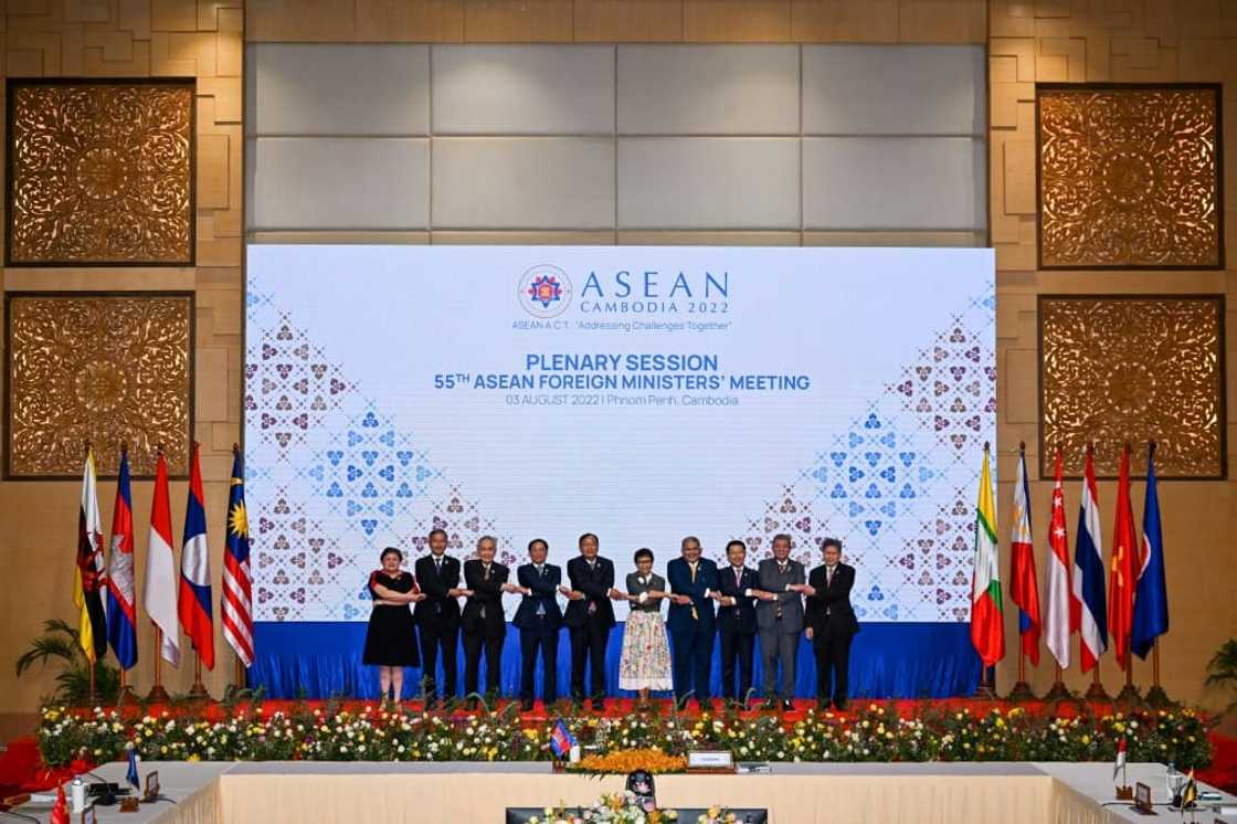 ASEAN foreign ministers meet in Phnom Penh on August 3, 2022 ASEAN foreign ministers meet in Phnom Penh on August 3, 2022