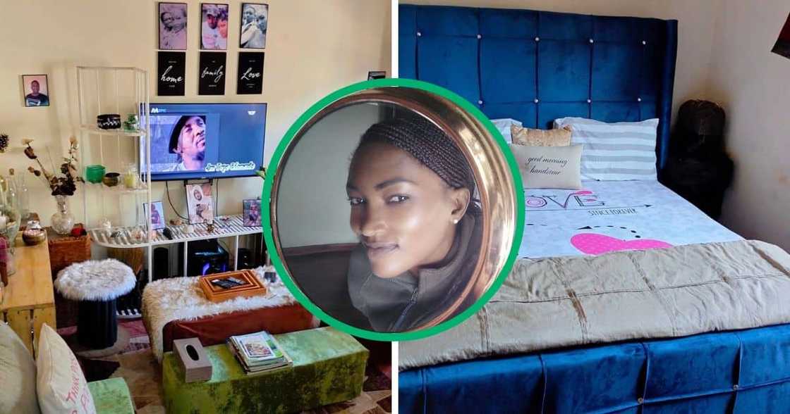A woman builds furniture for her home. A woman builds furniture for her home.