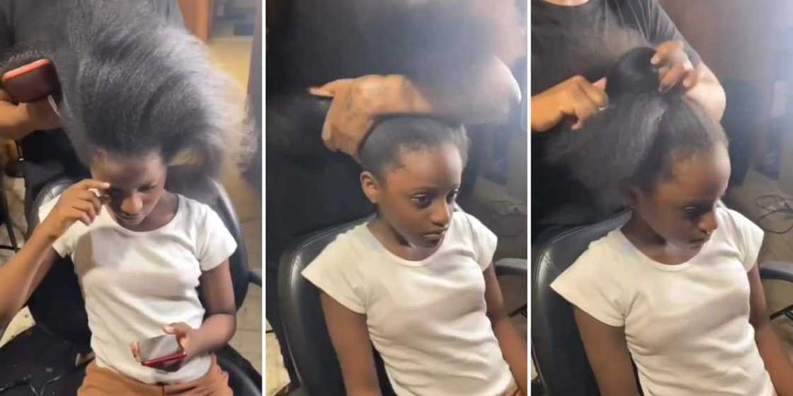 Video of a girl with beautiful hair Video of a girl with beautiful hair