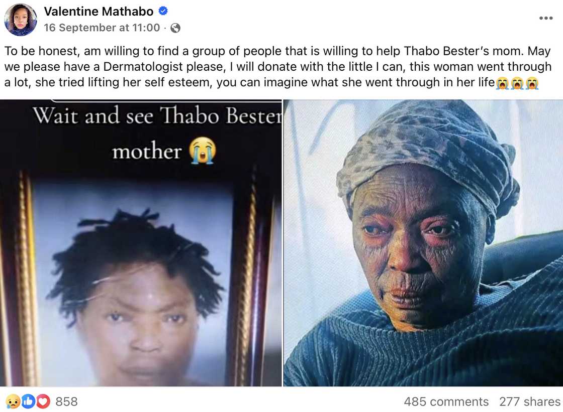 Social media sympathised with Thabo Bester's mom