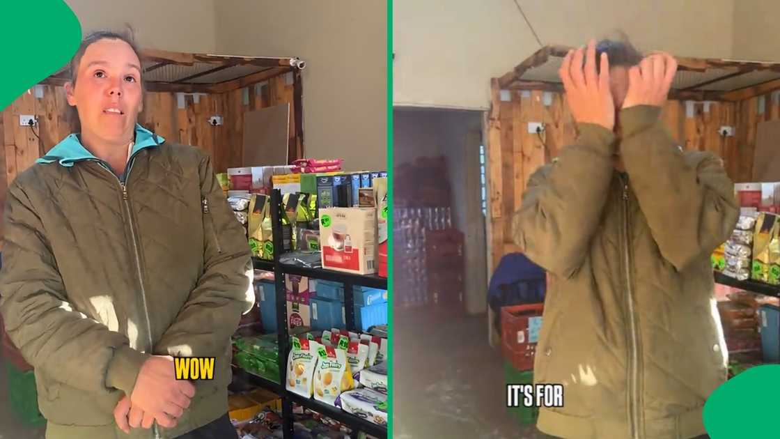 Viewers praised a heartwarming interaction between a compassionate man and the spaza shop worker