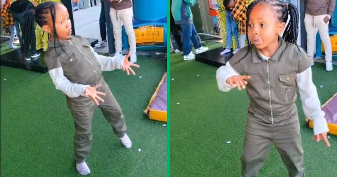 Little girl channels Konka vibe at kiddies playground birthday party Little girl channels Konka vibe at kiddies playground birthday party