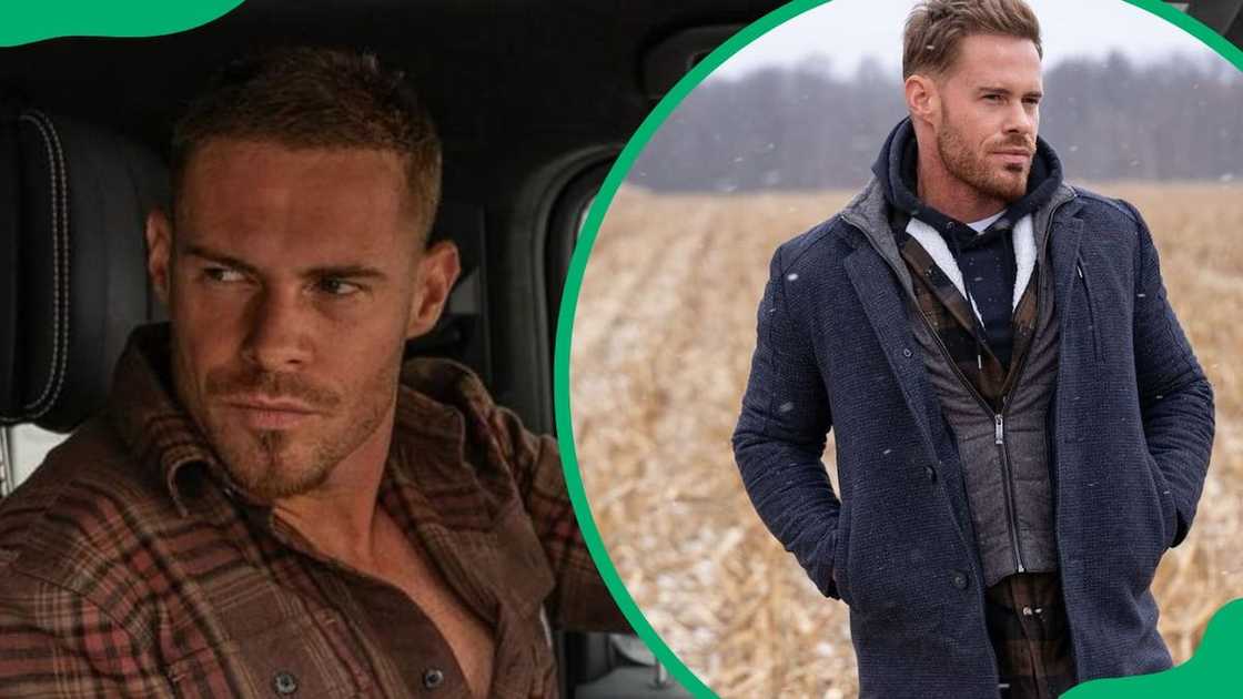 ustin Waller in his car (L). The entrepreneur in the middle of cornfields in Ohio (R) ustin Waller in his car (L). The entrepreneur in the middle of cornfields in Ohio (R)