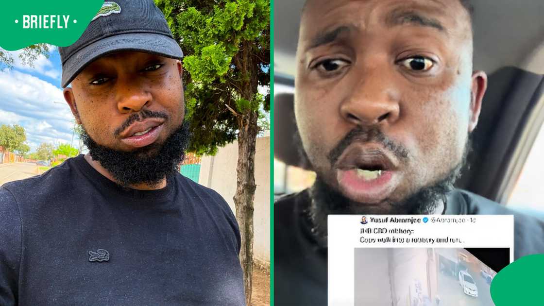 TikToker Reacts to Joburg Police Filmed Running From Active Robbery