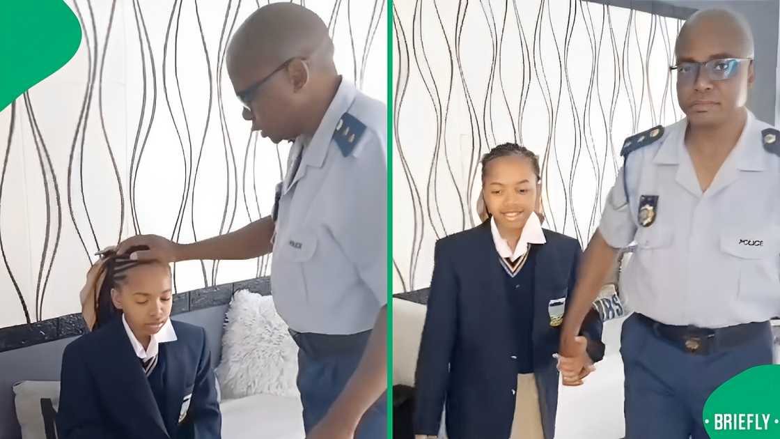 A father prepared his daughter for high school with a prayer A father prepared his daughter for high school with a prayer