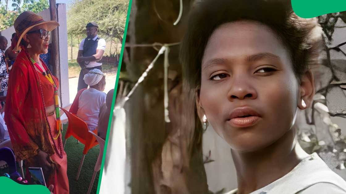 Nakedi Ribane (L) and younger Rinkie Tleane (R)