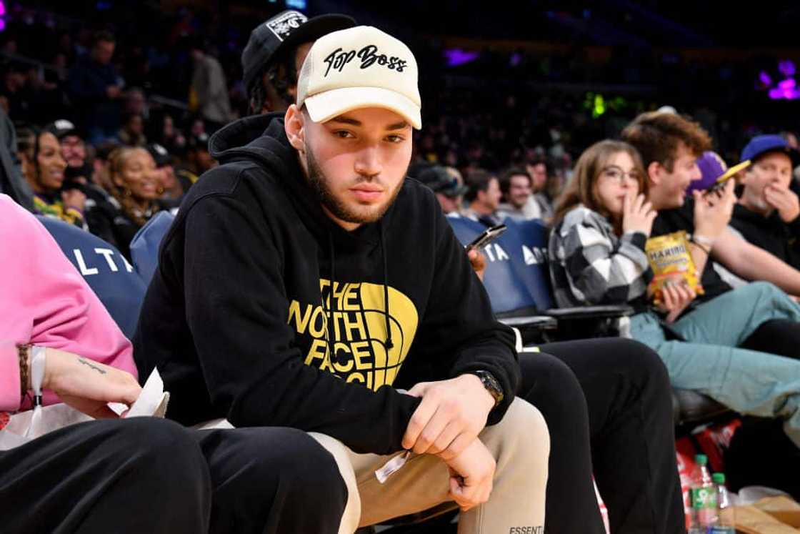 Adin Ross at a basketball game