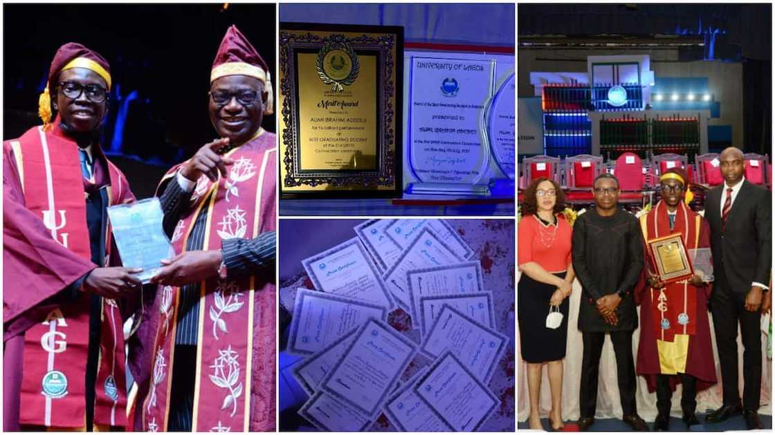 He also showcased his awards. He also showcased his awards.