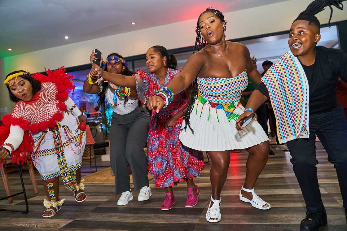 SABC 1 launched their new telenovela 'Amalanga Awafani.' SABC 1 launched their new telenovela 'Amalanga Awafani.'