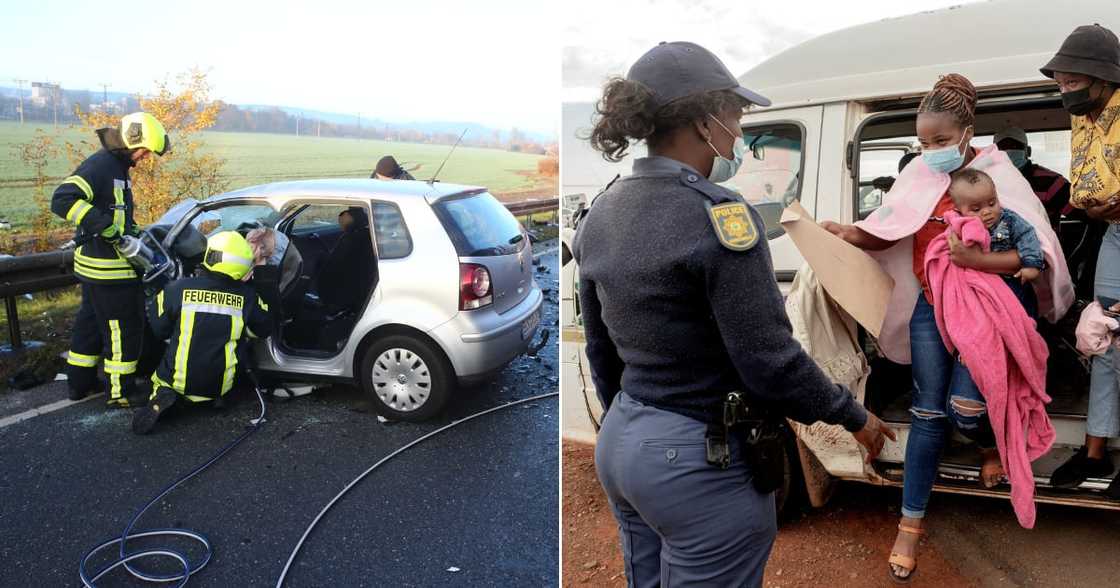 Volkswagen Polo, Toyota Hilux, Quantum, accident, car crash. Mzansi