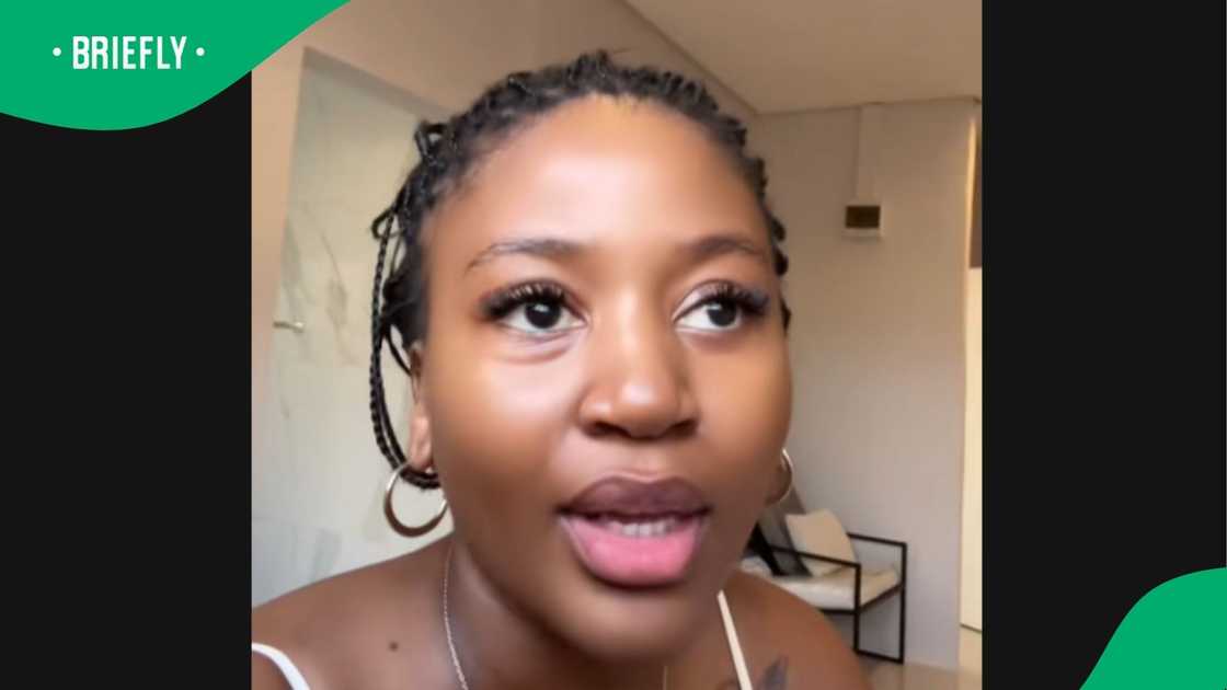 A young woman shared her motivational story. A young woman shared her motivational story.