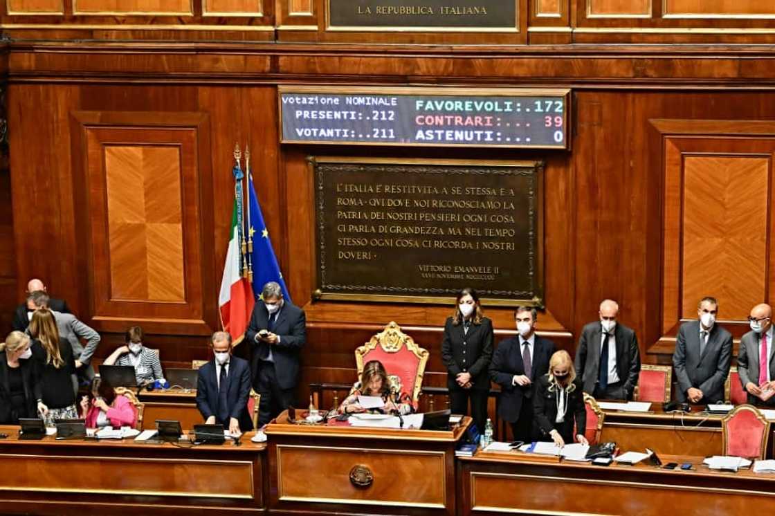 The crisis was sparked Thursday after the populist Five Star movement chose to sit out a confidence vote The crisis was sparked Thursday after the populist Five Star movement chose to sit out a confidence vote