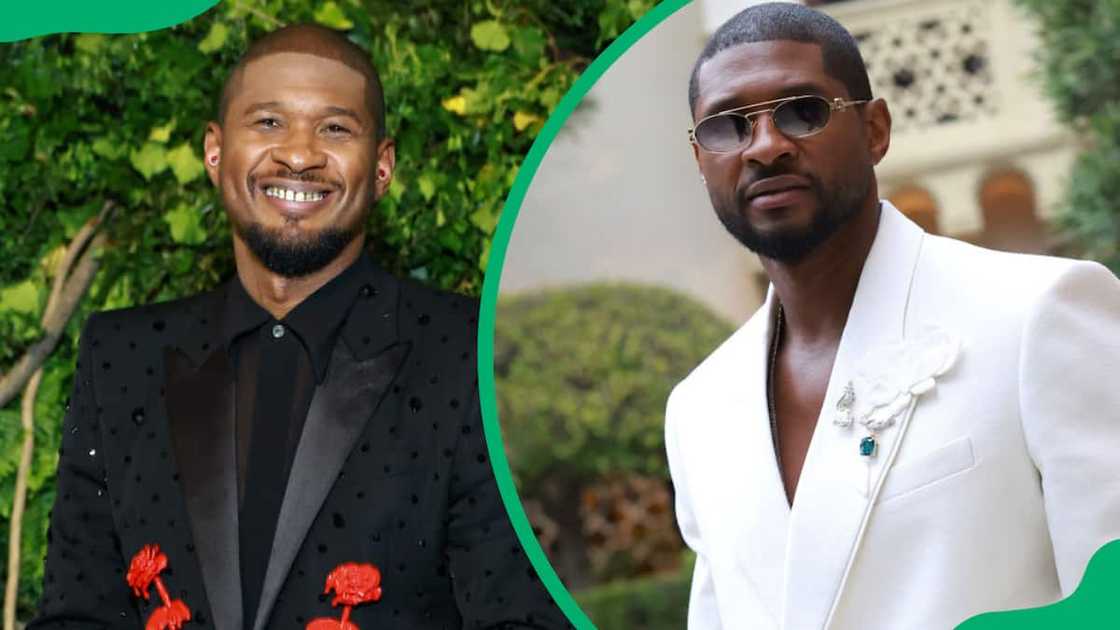 Usher at the Tiffany & Co. celebration Usher at the Tiffany & Co. celebration