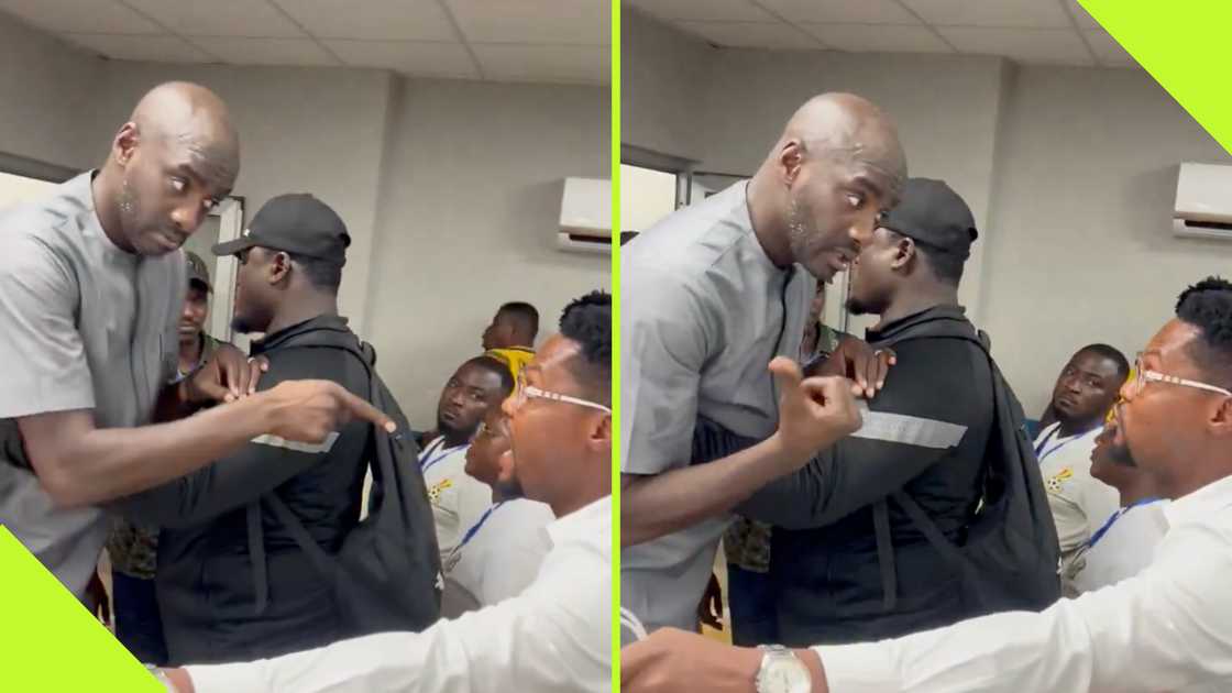 Otto Addo was locked in a heated argument with a sports journalist after Ghana's defeat to Niger in the 2025 AFCON qualifiers. Photo: @OsuofficialTV. Otto Addo was locked in a heated argument with a sports journalist after Ghana's defeat to Niger in the 2025 AFCON qualifiers. Photo: @OsuofficialTV.