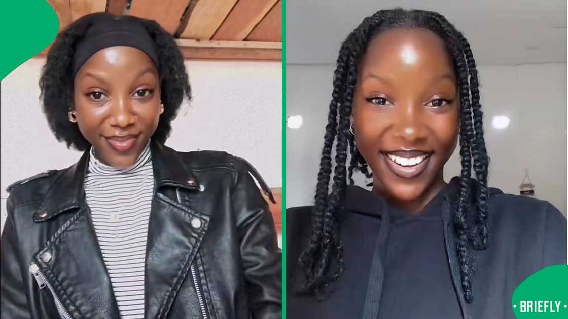 A lady filmed her parents washing clothes together in a TikTok video. A lady filmed her parents washing clothes together in a TikTok video.