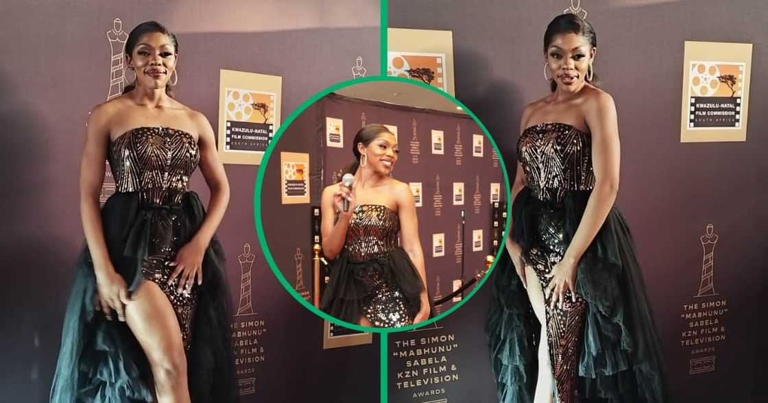 Khosi Twala got praised for slaying red carpet hosting duties Khosi Twala got praised for slaying red carpet hosting duties