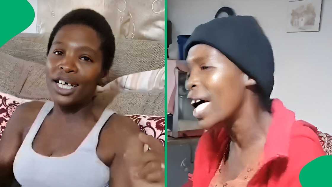 A TikTok user shared a video of a lady whose vocals warmed Mzansi