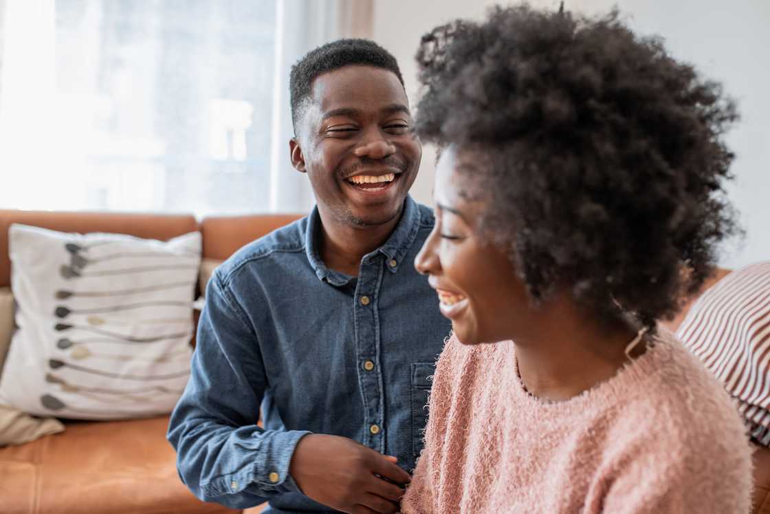 Two friends laughing Two friends laughing