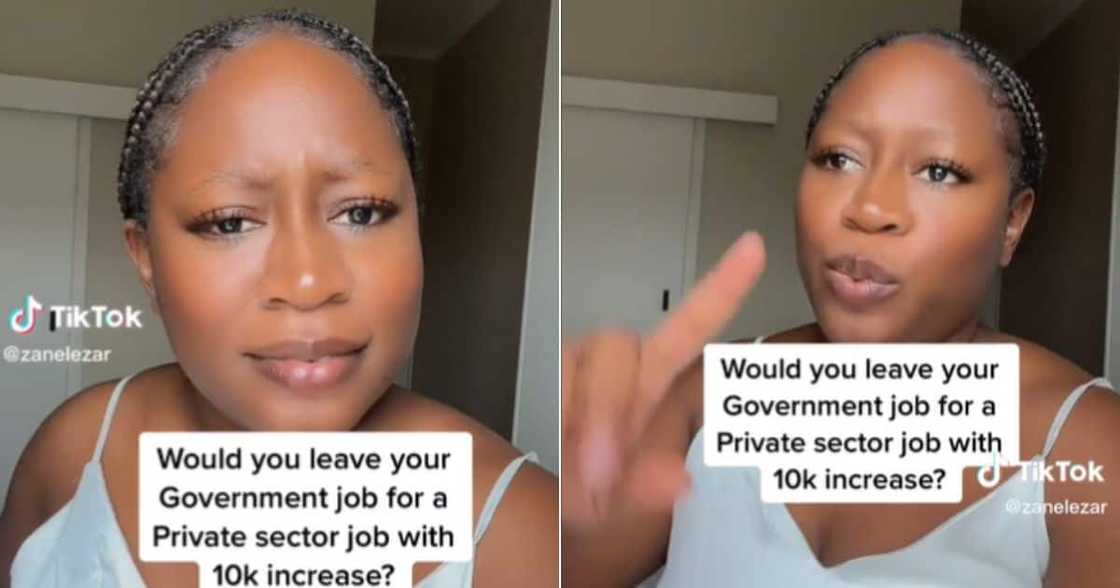 Woman works for government Woman works for government