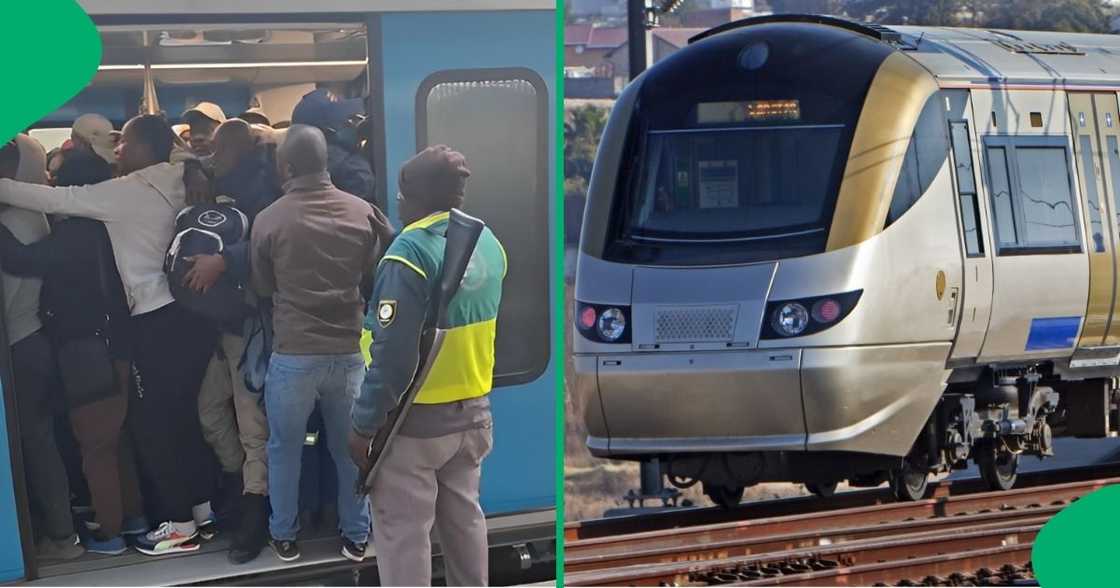 A man captured an overloaded train in Gauteng and urged Prasa to act.