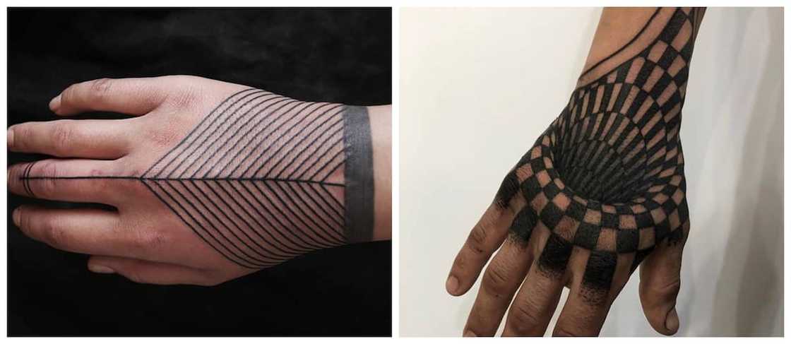 Simple hand tattoos Simple hand tattoos
