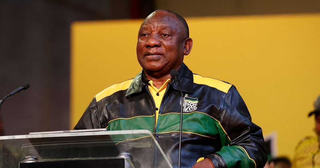 President Cyril Ramaphosa delivers the keynote address at the ANC policy conference President Cyril Ramaphosa delivers the keynote address at the ANC policy conference