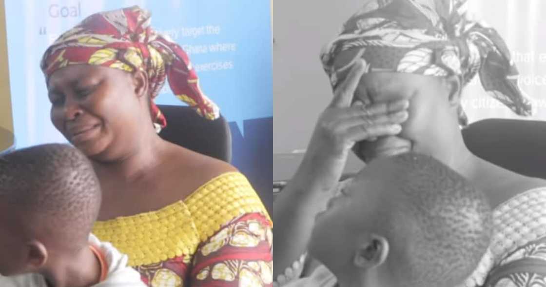 Mother in tears as her 6-year-old son with a hole in the heart receives over GHc52k for surgery Mother in tears as her 6-year-old son with a hole in the heart receives over GHc52k for surgery