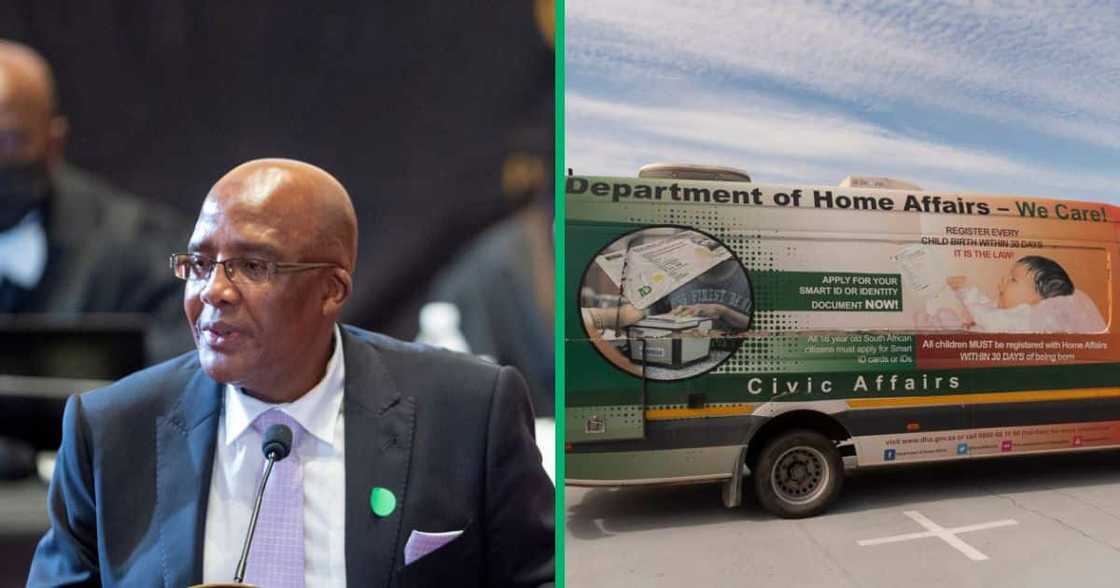 Home Affairs minister Aaron Motsoaledi spoke out against the spousal visa backlogs Home Affairs minister Aaron Motsoaledi spoke out against the spousal visa backlogs